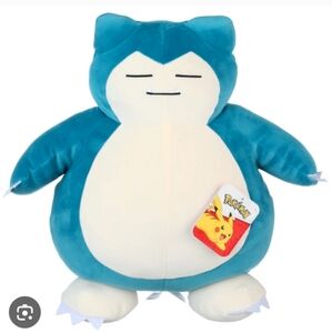 Pokémon Jumbo 18” Blue White “Snorlax” Soft and Squishy Plush Pillow Pokemon,Nwt
